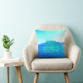 セレニティ祈りの言葉ウィズブルー海とアメージングスカイ クッション (椅子)