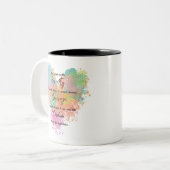 セレニティ祈りの言葉ウォーターカラー ツートーンマグカップ (正面左)