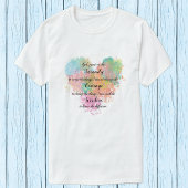 セレニティ祈りの言葉ウォーターカラーTシャツ Tシャツ