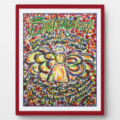 セレニティ祈りの言葉エンジェルスペインのズ絵画アートプラーク フォトプラーク (正面)