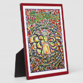 セレニティ祈りの言葉エンジェルスペインのズ絵画アートプラーク フォトプラーク (側面)