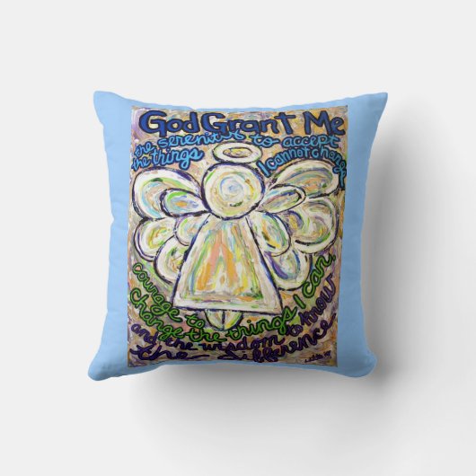 セレニティ祈りの言葉エンジェルデコレーション装飾用クッション クッション (裏面)