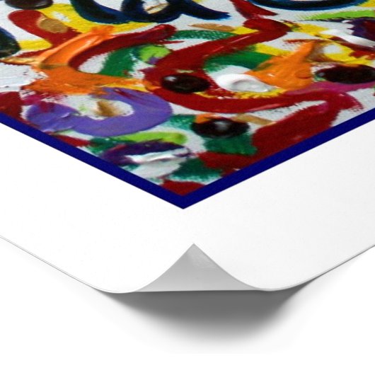 セレニティ祈りの言葉エンジェルポスター（ホワイトエッジ） ポスター (角)