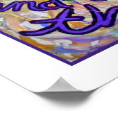 セレニティ祈りの言葉エンジェルポスター（ホワイトエッジ） ポスター (角)