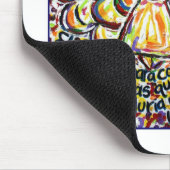 セレニティ祈りの言葉エンジェルマウスパッド マウスパッド (コーナー)