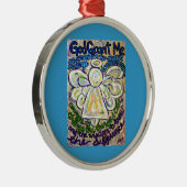 セレニティ祈りの言葉エンジェル絵を描アートオーナメントチャーム メタルオーナメント (右)