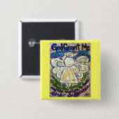 セレニティ祈りの言葉エンジェル絵画アートズペンダント 缶バッジ (正面&裏面)