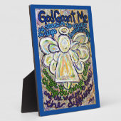 セレニティ祈りの言葉エンジェル絵画ズアートプラーク フォトプラーク (側面)