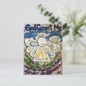 セレニティ祈りの言葉エンジェル絵画ズアートポストカード ポストカード (スタンド正面)