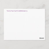 セレニティ祈りの言葉エンジェル絵画ズアートポストカード ポストカード (裏面)