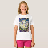 セレニティ祈りの言葉エンジェルTシャツ(ダブルエンジェル) Tシャツ (正面フル)