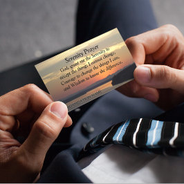 セレニティ祈りの言葉オレンジサンセットフォトマグネティックカード