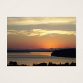 セレニティ祈りの言葉オレンジサンセットプロファイルカード (裏面)