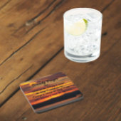 セレニティ祈りの言葉オレンジサンセット コースター