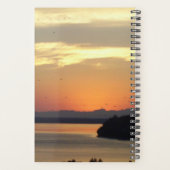 セレニティ祈りの言葉オレンジシースケープサンセットフォト プランナー手帳 (裏面)