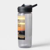 セレニティ祈りの言葉オレンジシースケープサンセット ウォーターボトル (左面)