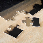 セレニティ祈りの言葉オレンジシースケープサンセット ジグソーパズル (側面)