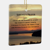 セレニティ祈りの言葉オレンジシースケープサンセット セラミックオーナメント (右)