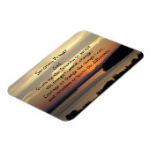 セレニティ祈りの言葉オレンジシースケープサンセット マグネット (左側)