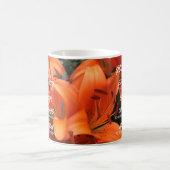 セレニティ祈りの言葉オレンジリリーフラワーフォトゴッド コーヒーマグカップ (中央)