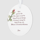 セレニティ祈りの言葉オーナメントウィングワンバラ オーナメント (正面)