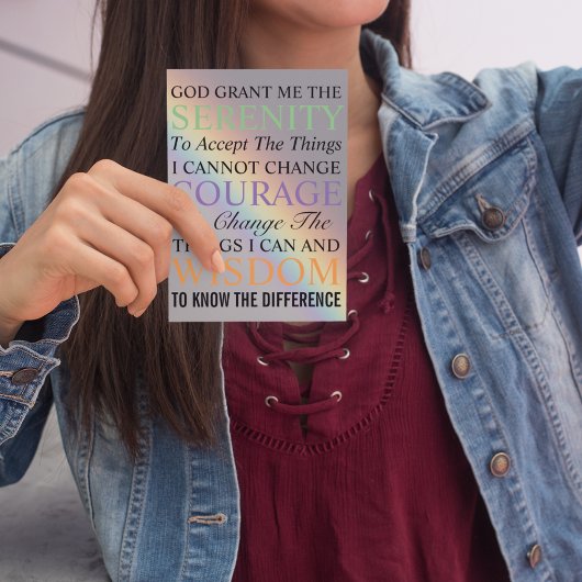 セレニティ祈りの言葉カラフルレインボー