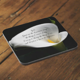 セレニティ祈りの言葉カラリリー開花フローラ コースター