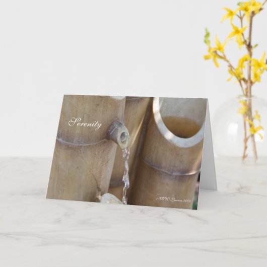 セレニティ祈りの言葉カード カード (黄色い花)