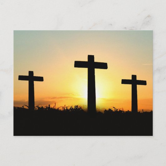 セレニティ祈りの言葉クロスアットサンライズ ポストカード (正面)