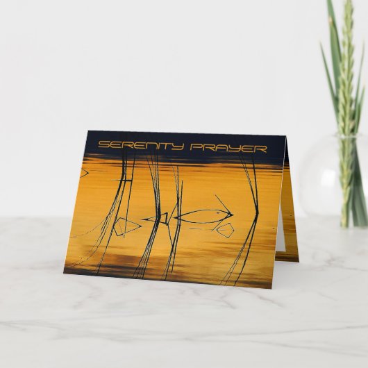 セレニティ祈りの言葉グリーティングカード カード (正面)