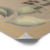 セレニティ祈りの言葉グ葉リーン金ゴールドフレーム ポスター (角)