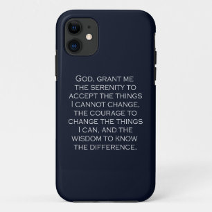 セレニティ祈りの言葉コパープレートゴシックライトフォント iPhone 11 ケース