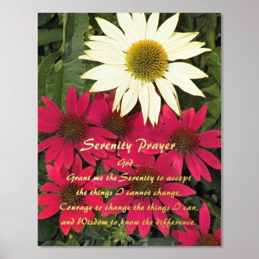 セレニティ祈りの言葉コンフォローアフローラ 箔ポスター (正面)
