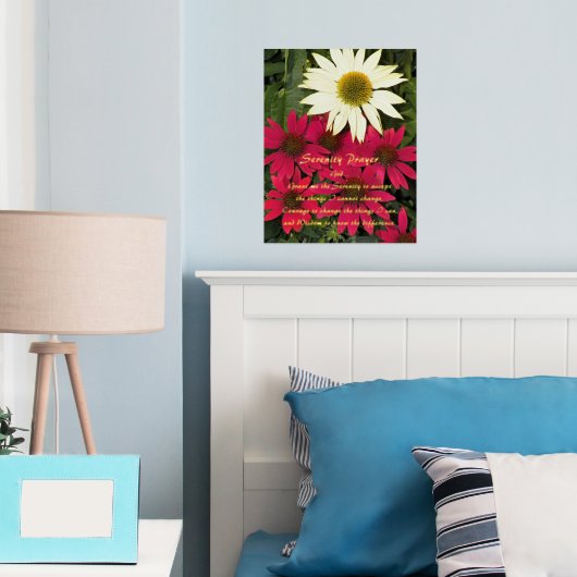 セレニティ祈りの言葉コンフォローアフローラ 箔ポスター (インサイチュ (寝室))
