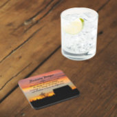 セレニティ祈りの言葉サンセットシルエットランドスケープ コースター