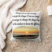 セレニティ祈りの言葉サンライズフォトデザイン クッション (ブランケット)