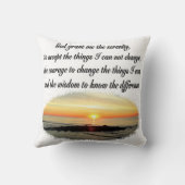 セレニティ祈りの言葉サンライズフォトデザイン クッション (裏面)