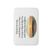 セレニティ祈りの言葉サンライズフォトデザイン バスマット (正面縦)