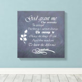 セレニティ祈りの言葉シャルボードウォールアート、サイズを選択 キャンバスプリント (インサイチュ (ウッドフロア))