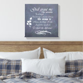 セレニティ祈りの言葉シャルボードウォールアート、サイズを選択 キャンバスプリント (インサイチュ (寝室))