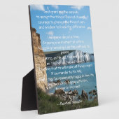 セレニティ祈りの言葉シースケープ フォトプラーク (側面)