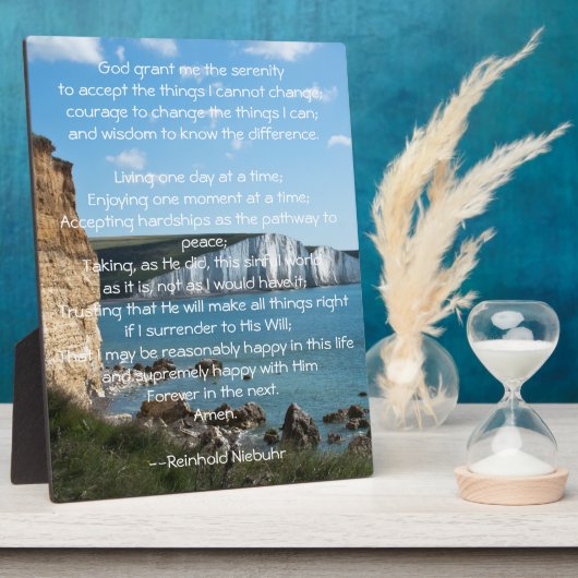 セレニティ祈りの言葉シースケープ フォトプラーク (側面)