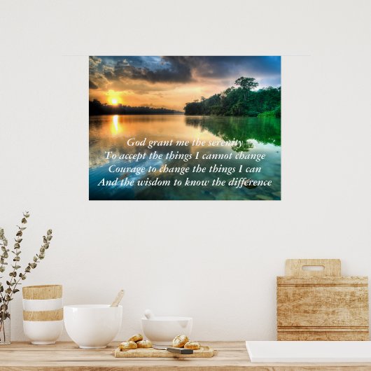 セレニティ祈りの言葉シーニックポスター ポスター (キッチン)