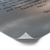 セレニティ祈りの言葉スカイポスター ポスター (角)