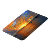 セレニティ祈りの言葉セーラボーツアットサンセットマグネット マグネット (左側)