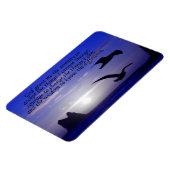 セレニティ祈りの言葉ダブルバードブルースフォトマグネット マグネット (左側)