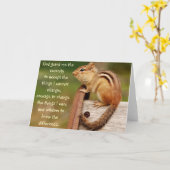 セレニティ祈りの言葉チムンクカード カード (黄色い花)