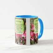 セレニティ祈りの言葉ドグウッドフラワーズマやる気を起こさせるグ マグカップ (正面右)