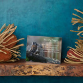 セレニティ祈りの言葉バードオンブランチフォト フォトプラーク (側面)