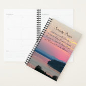 セレニティ祈りの言葉ピンクシースケープサンセットフォト プランナー手帳 (ディスプレー)